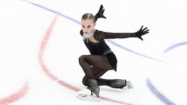 Юниорка Академии Плющенко Жилина обошла представительницу группы Тутберидзе на 17 баллов на «Гран-при» в Сочи. И хочет пойти по стопам Трусовой