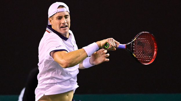 Американский теннисист Джон Изнер. Фото Global Look Press Американский теннисист Джон Изнер. Фото Global Look Press