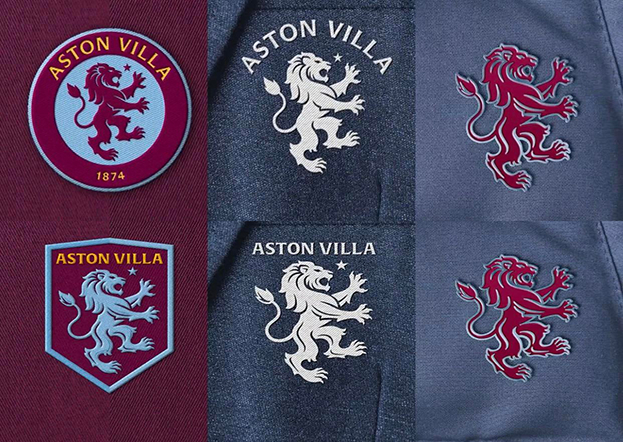 Два варианта новой эмблемы «Астон Виллы». Два варианта новой эмблемы «Астон Виллы».