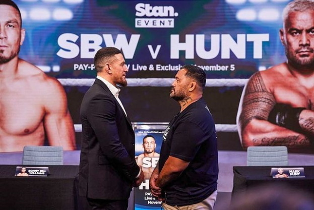 Сонни Билл Уильямс и Марк Хант. Фото Соцсети Сонни Билл Уильямс и Марк Хант. Фото Соцсети