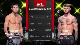 Тагир Уланбеков — Нейт Манесс: видеообзор боя UFC Vegas 64