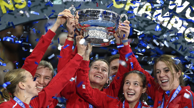 Сборная России — обладатель Кубка Билли Джин Кинг. Фото Getty Images Сборная России — обладатель Кубка Билли Джин Кинг. Фото Getty Images