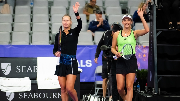 Вероника Кудерметова и Элизе Мертенс. Фото Global Look Press Вероника Кудерметова и Элизе Мертенс. Фото Global Look Press