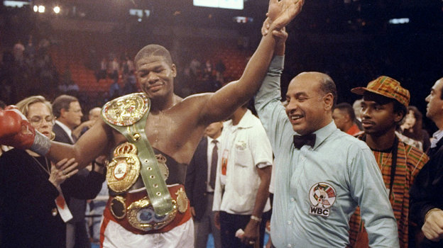 Эвандер Холифилд и Риддик Боу. Фото Getty Images Эвандер Холифилд и Риддик Боу. Фото Getty Images