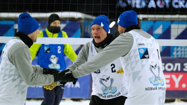 Матч чемпионата России по волейболу на снегу. Фото vk.com/snowvolleyru Матч чемпионата России по волейболу на снегу. Фото vk.com/snowvolleyru