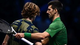 Джокович взял реванш у Рублева за «баранку» в Белграде. Новак в полуфинале Итогового