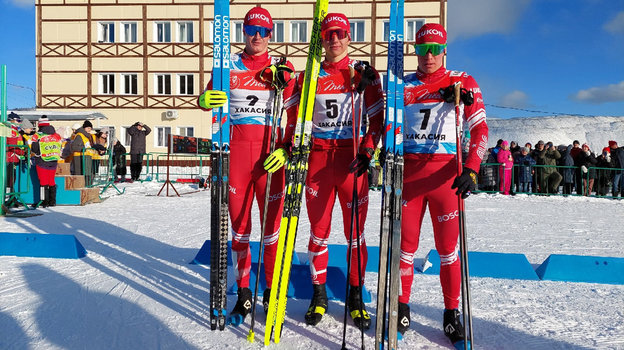 Сергей Ардашев, Савелий Коростелев, Илья Порошкин. Фото Федерация лыжных гонок России Сергей Ардашев, Савелий Коростелев, Илья Порошкин. Фото Федерация лыжных гонок России