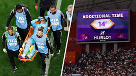 На ЧМ поставили рекорд и переиграли 27 минут. Все дело в травме вратаря Ирана, который не хотел уходить с поля