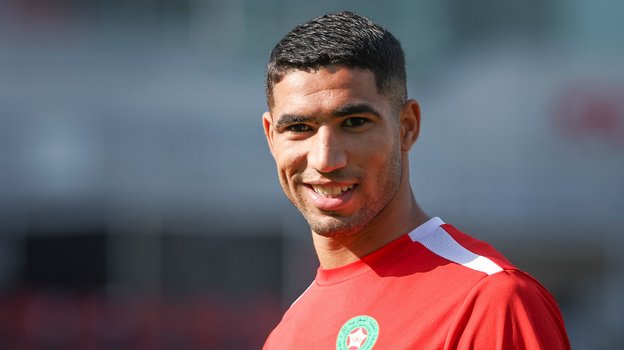 Защитник сборной Марокко Ашраф Хакими. Фото AFP Защитник сборной Марокко Ашраф Хакими. Фото AFP