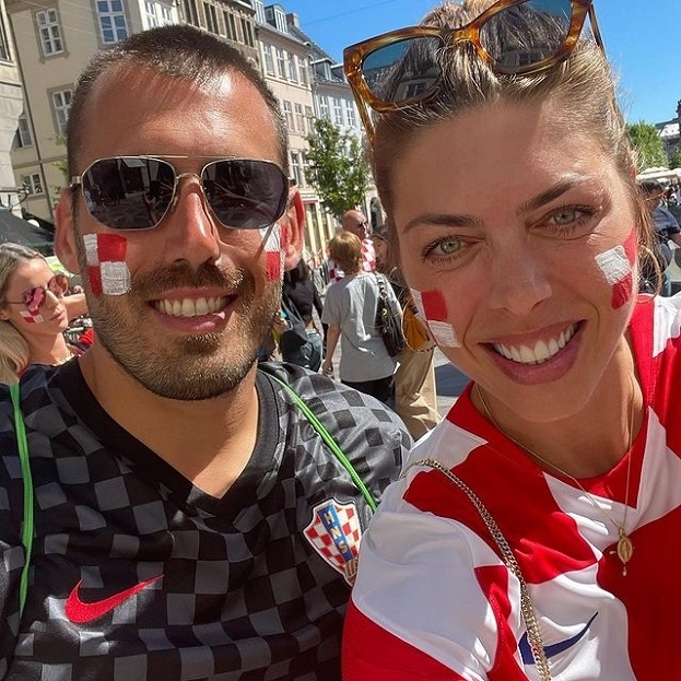 Бланка Влашич с братом поддерживают сборную Хорватии. Фото Соцсети Бланка Влашич с братом поддерживают сборную Хорватии. Фото Соцсети