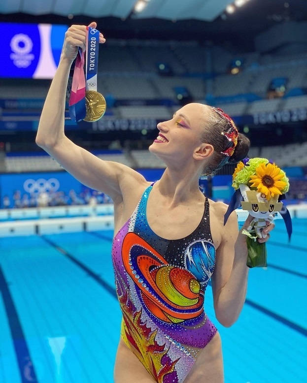 Влада Чигирева с олимпийской медалью. Фото Соцсети Влада Чигирева с олимпийской медалью. Фото Соцсети