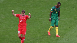 Флаг России на ЧМ-2022. Наш камерунец вышел на поле, но Швейцария победила