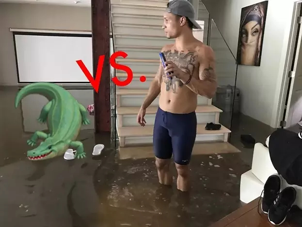 Реджис Прогрейс показывает последствия катастрофы. Фото Соцсети Реджис Прогрейс показывает последствия катастрофы. Фото Соцсети