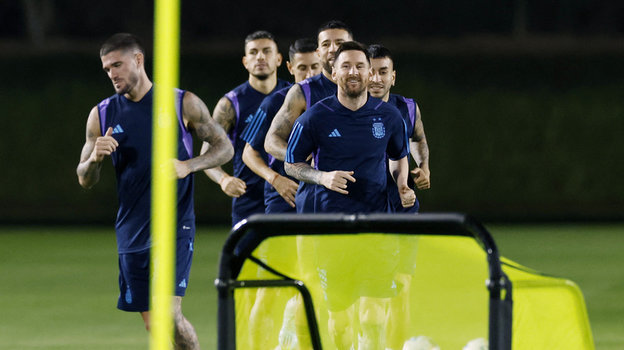 Тренировка сборной Аргентины. Фото Reuters Тренировка сборной Аргентины. Фото Reuters