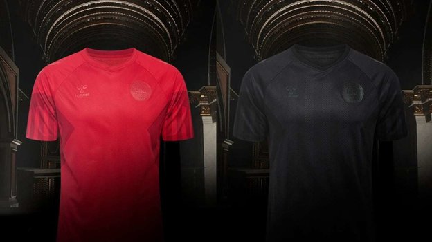 Черная траурная форма сборной Дании. Фото Соцсети Черная траурная форма сборной Дании. Фото Соцсети