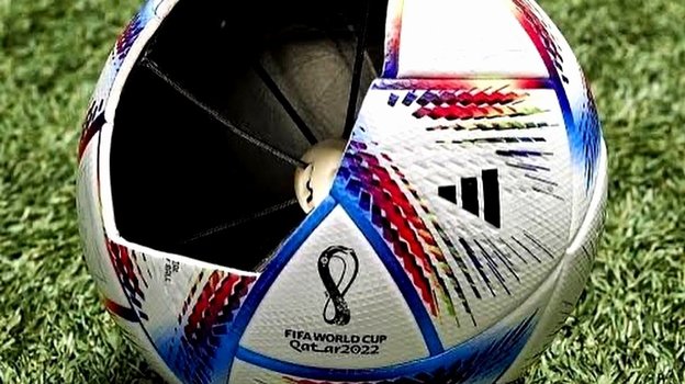 Мяч для ЧМ-2022 в разрезе. Фото ФИФА Мяч для ЧМ-2022 в разрезе. Фото ФИФА