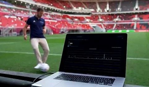 Исследование данных с мяча. Фото ФИФА Исследование данных с мяча. Фото ФИФА