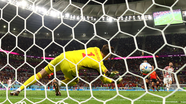 1 декабря. Хорватия — Бельгия — 0:0. Сейв Тибо Куртуа. Фото Reuters 1 декабря. Хорватия — Бельгия — 0:0. Сейв Тибо Куртуа. Фото Reuters