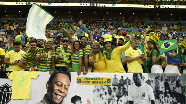 Баннер в поддержку Пеле. Фото Reuters Баннер в поддержку Пеле. Фото Reuters