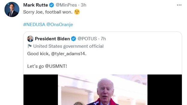 Премьер-министр Нидерландов Марка Рутте ответил президенту США Джо Байдену. Премьер-министр Нидерландов Марка Рутте ответил президенту США Джо Байдену.