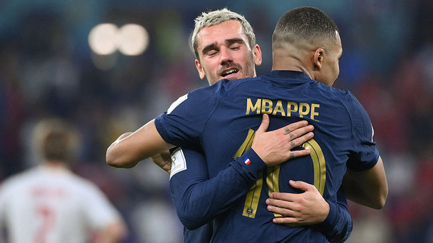 Антуан Гризманн и Килиан Мбаппе. Фото Reuters Антуан Гризманн и Килиан Мбаппе. Фото Reuters