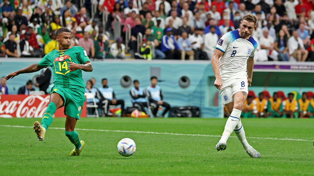 4 декабря. Англия — Сенегал — 3:0. Гол Джордана Хендерсона. Фото Reuters 4 декабря. Англия — Сенегал — 3:0. Гол Джордана Хендерсона. Фото Reuters