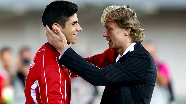 Марко Асенсио и Валерий Карпин. Фото ФК «Мальорка» Марко Асенсио и Валерий Карпин. Фото ФК «Мальорка»