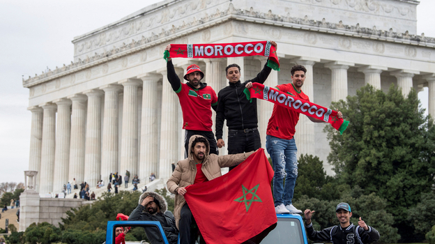 Болельщики сборной Марокко в Вашингтоне. Фото AFP Болельщики сборной Марокко в Вашингтоне. Фото AFP