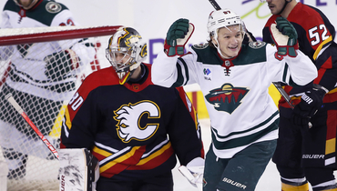 Кирилл Капризов в матче против «Калгари».