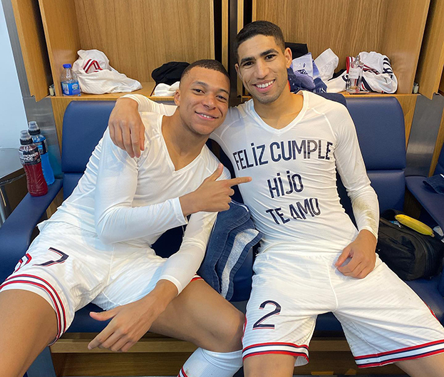 Килиан Мбаппе и Ашраф Хакими. Фото Соцсети Килиан Мбаппе и Ашраф Хакими. Фото Соцсети