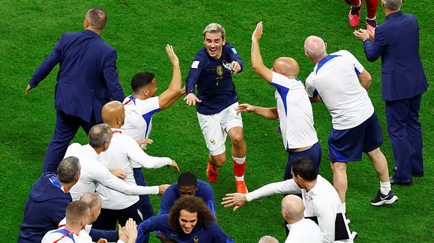 Французы в восторге от Антуана Гризманна. Фото Reuters Французы в восторге от Антуана Гризманна. Фото Reuters