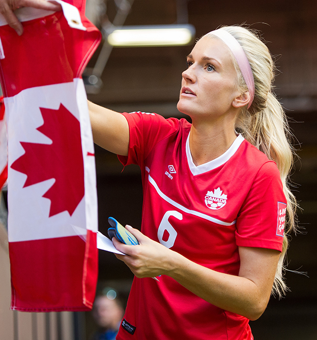 Кейлин Кайл провела за сборную Канады по футболу более ста матчей. Фото Getty Images Кейлин Кайл провела за сборную Канады по футболу более ста матчей. Фото Getty Images