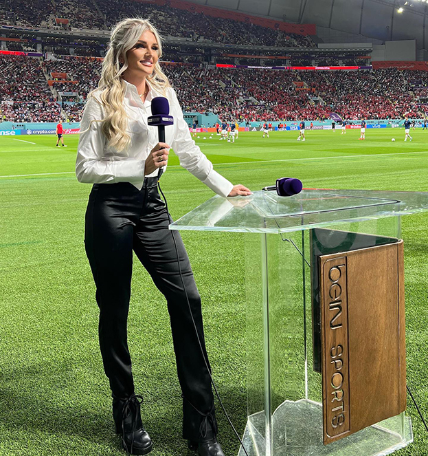 Кейлин Кайл на матчах ЧМ-2022. Фото Соцсети Кейлин Кайл на матчах ЧМ-2022. Фото Соцсети