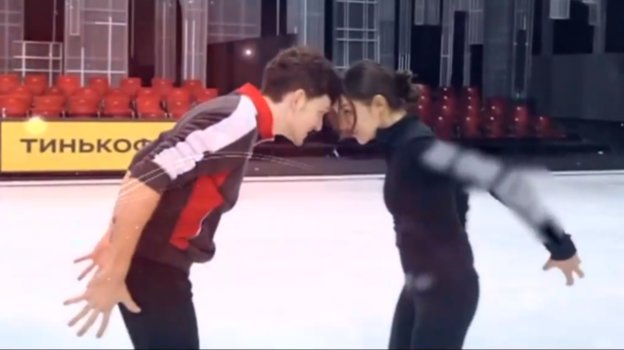 Федор Федотов и Евгения Медведева. Фото Скриншот из видео Первого канала Федор Федотов и Евгения Медведева. Фото Скриншот из видео Первого канала