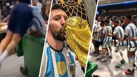 Минута молчания для Мбаппе, прыжки в мусорный бак — Аргентина дико отпраздновала победу на ЧМ