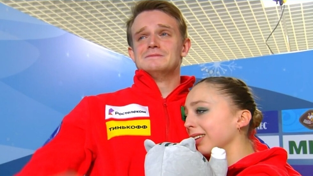 Эмоции на чемпионате России по фигурному катанию. Эмоции на чемпионате России по фигурному катанию.