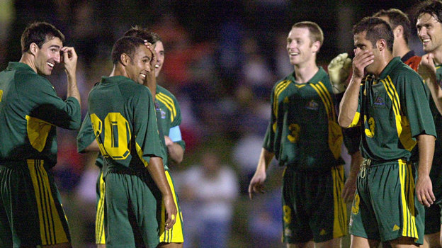 Футболисты сборной Австралии после рекордной победы со счетом 31:0. Фото Getty Images Футболисты сборной Австралии после рекордной победы со счетом 31:0. Фото Getty Images