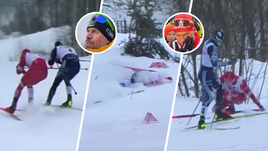 Конфликт Устюгова и Большунова омрачен кровью. Александр разбил лицо и, кажется, потерял сознание