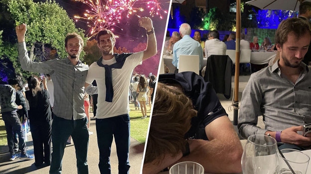 Даниил Медведев, Карен Хачанов и Андрей Рублев. Фото Соцсети Даниил Медведев, Карен Хачанов и Андрей Рублев. Фото Соцсети