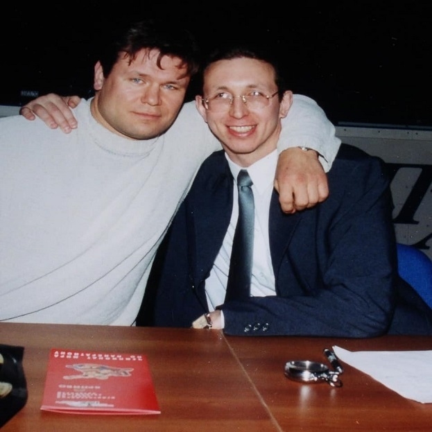 Первая половина 00-х, Олег Тактаров и Максим Тарасов. Фото Соцсети Первая половина 00-х, Олег Тактаров и Максим Тарасов. Фото Соцсети