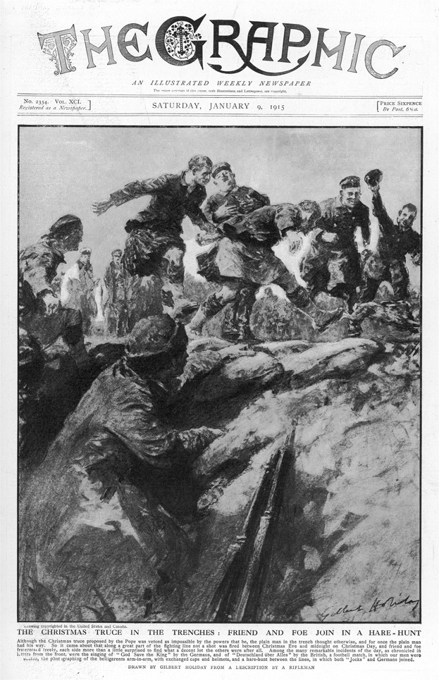 Изображение солдатов, играющих в футбол. Фото Mary Evans Picture Library, Global Look Press Изображение солдатов, играющих в футбол. Фото Mary Evans Picture Library, Global Look Press