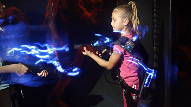 Игра в лазертаг. Фото Global Look Press Игра в лазертаг. Фото Global Look Press