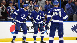 Кучеров — третий в бомбардирской гонке НХЛ! Русский форвард не пощадил аутсайдера