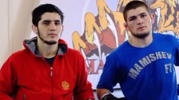 Ислам Махачев и Хабиб Нурмагомедов в юности.