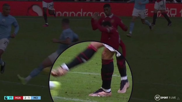 14 января. «Манчестер Юнайтед» — «Манчестер Сити» — 2:1. Фото Скриншот трансляции 14 января. «Манчестер Юнайтед» — «Манчестер Сити» — 2:1. Фото Скриншот трансляции