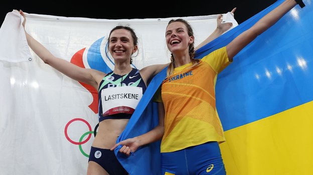 Мария Ласицкене (слева) и Ярослава Магучих на Олимпиаде-2020 в Токио. Фото Global Look Press Мария Ласицкене (слева) и Ярослава Магучих на Олимпиаде-2020 в Токио. Фото Global Look Press