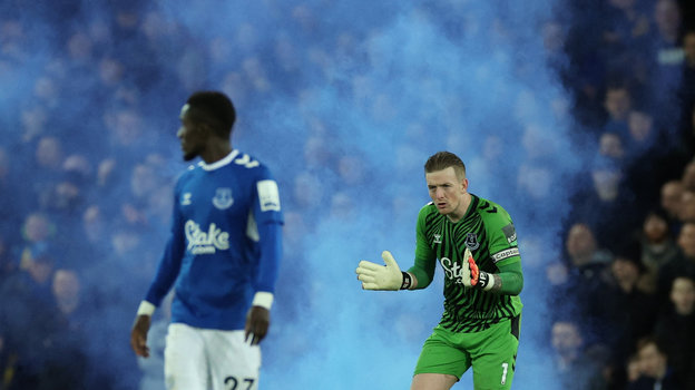 Вратарь «Эвертона» Джордан Пикфорд. Фото Reuters Вратарь «Эвертона» Джордан Пикфорд. Фото Reuters