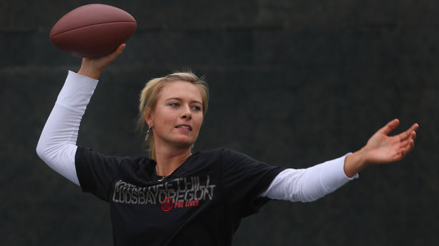 Тренировка Марии Шараповой перед матчем Кубка Федерации. Фото Getty Images Тренировка Марии Шараповой перед матчем Кубка Федерации. Фото Getty Images