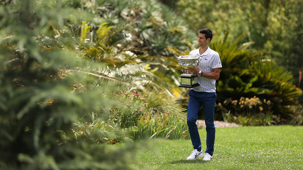 Новак Джокович в ботаническом саду Мельбурна. Фото Getty Images Новак Джокович в ботаническом саду Мельбурна. Фото Getty Images