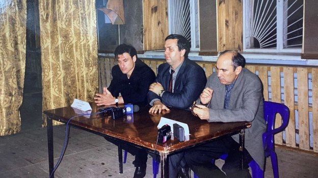 Максим Лопухов с Курбаном Бердыевым. Фото ФК «Рубин»/личный архив Лопухова Максим Лопухов с Курбаном Бердыевым. Фото ФК «Рубин»/личный архив Лопухова